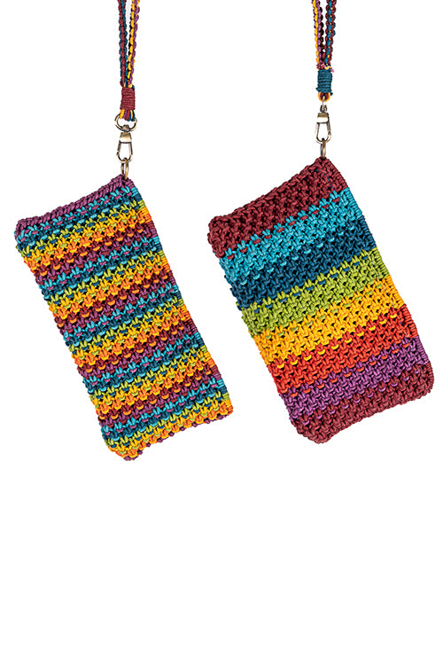 108Knots Iris Blended Hand-Knotted Pouch