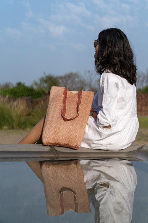 Saral Hand Woven Tote Bag