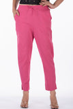 Dharan "Kantha Narrow Pants" Pink Woven Pants