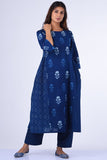 Dharan "Rasa Dress" Indigo Block Printed Dress