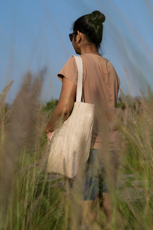Saral Hand Woven Tote Bag
