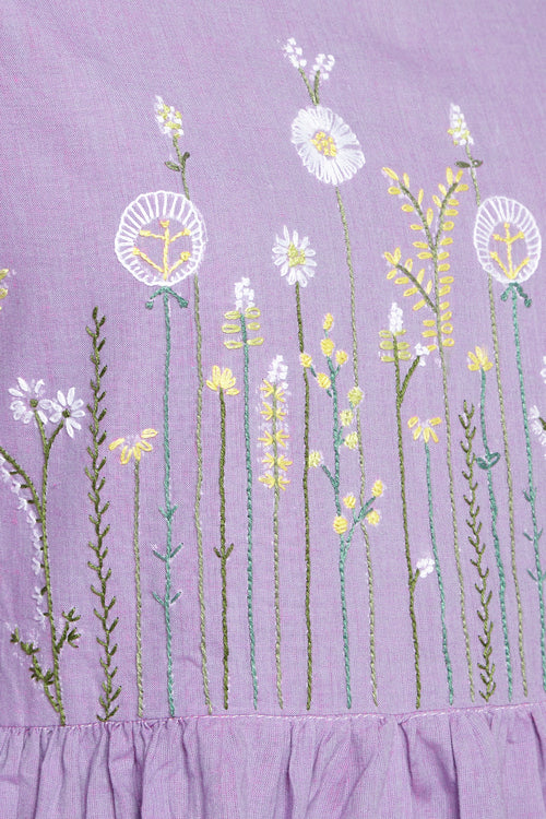 Okhai 'Wildflowers' Embroidered Cotton Dress