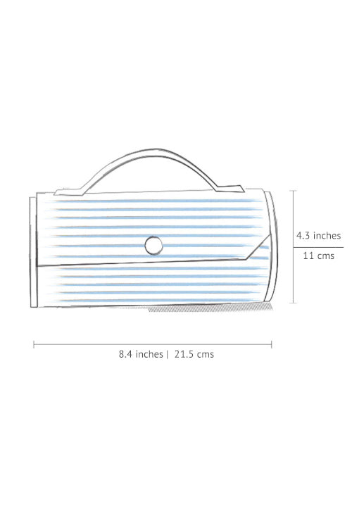 Lukka Chuppi Earthen Hue Round Clutch -Changeable Sleeve Set