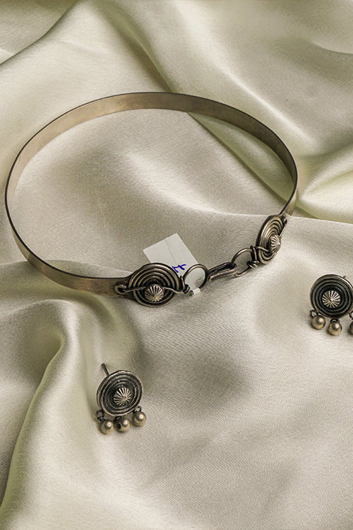 TICH Pure Silver Traditional Maharashtrian Set - Chitak