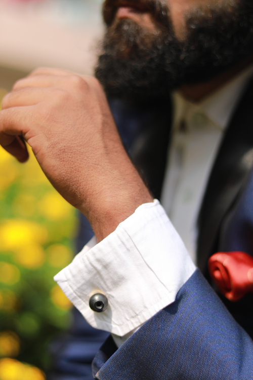Kabbish'S Kalash Cufflinks, Black Pottery