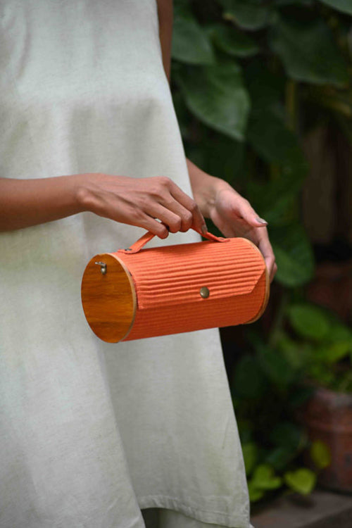 Lukka Chuppi Saffron Sun Round Clutch