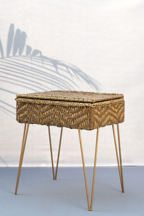 Sirohi Glazed Upcycled Plastic Box Stand