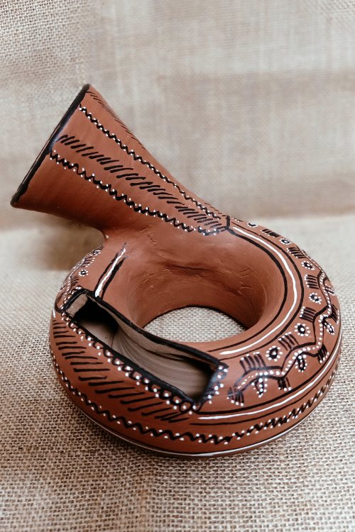 Terracotta by Sachii "Kutch Painted Pottery Amplifier"