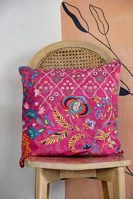 Treillage Embroidery Cerise