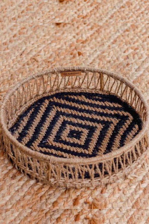 Sirohi Chakor Jute & Cotton Tray