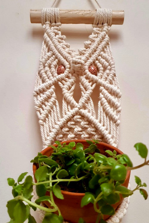 "House of Macrame" Owl Plant Hanger
