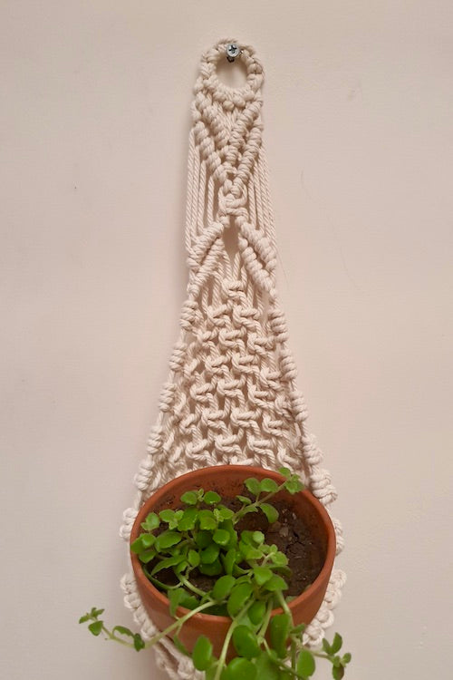 "House of Macrame" Mesh Plant Hanger