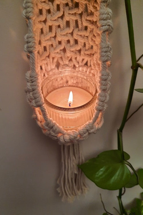 "House of Macrame" Mesh Plant Hanger