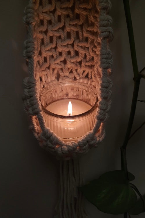 "House of Macrame" Mesh Plant Hanger