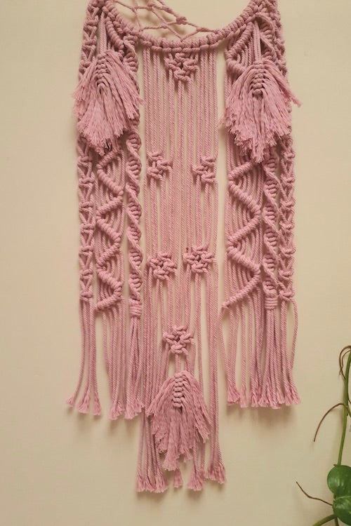 House of Macrame Fly me to the moon Dream Catcher - Pink