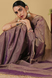 Voilet Handweave Maheshwari Handloom Full Tissue Saree Online
