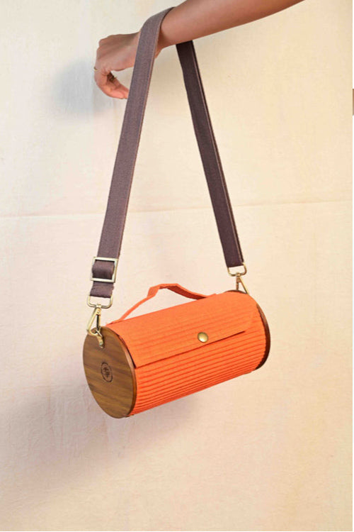 Lukka Chuppi Saffron Sun Round Clutch