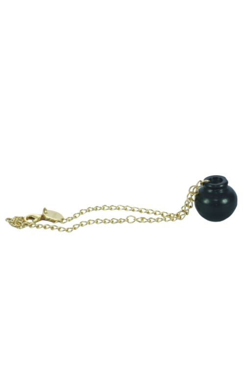 Kabbish'S  Black Pottery Handi Chain Bracelet