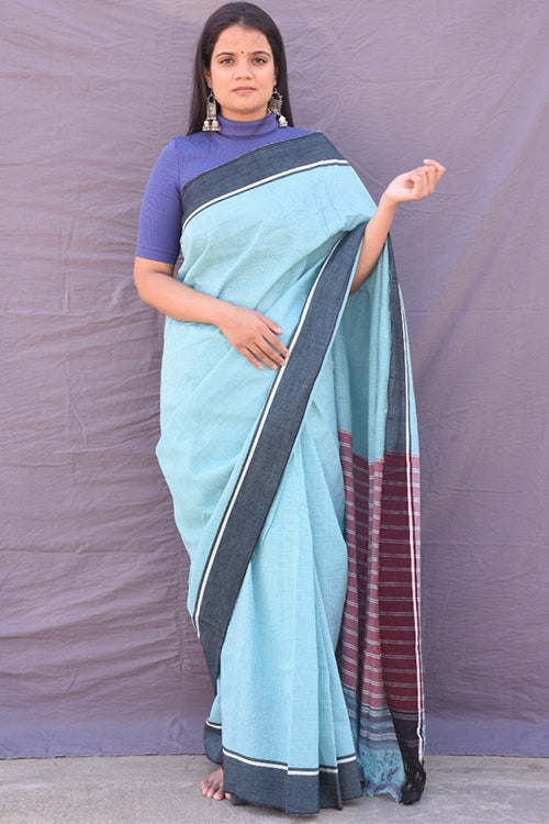 Green Border Patteda Anchu Ready To Wear Saree Online