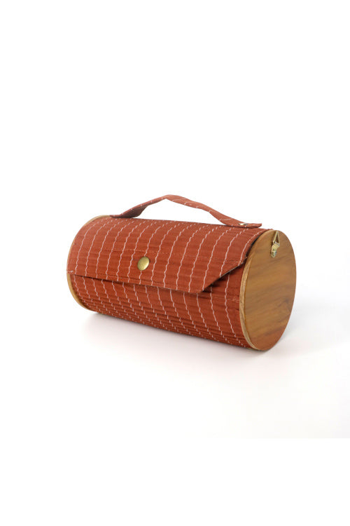 Lukka Chuppi Earthen Hue Round Clutch -Changeable Sleeve Set