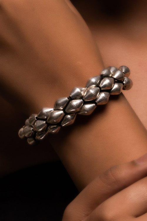 TICH Pure Silver Traditional Maharashtrian Bracelet - Bormal