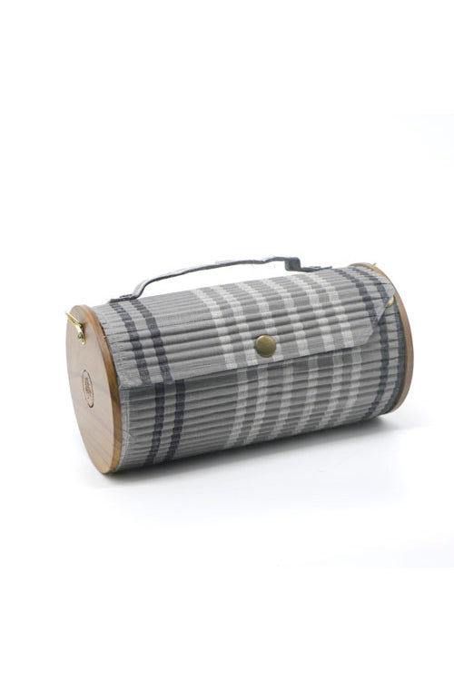 Lukka Chuppi Charcoal Plum Round Clutch