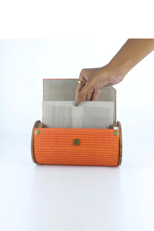 Lukka Chuppi Saffron Sun Round Clutch