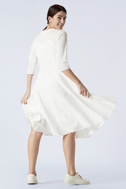 Okhai 'Pulicat' Cotton Cambric Hand Embroidered Dress
