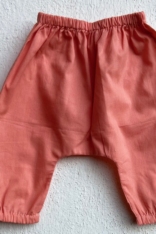 Whitewater Kids Unisex Organic Koi Peach Kurta Top With Pants