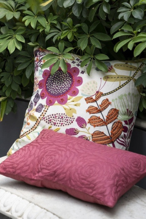 Onset Homes Rosebud Cushion Cover-French Rose