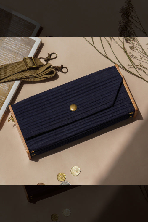 Lukka Chuppi Mini Clutch (Solid Navy)