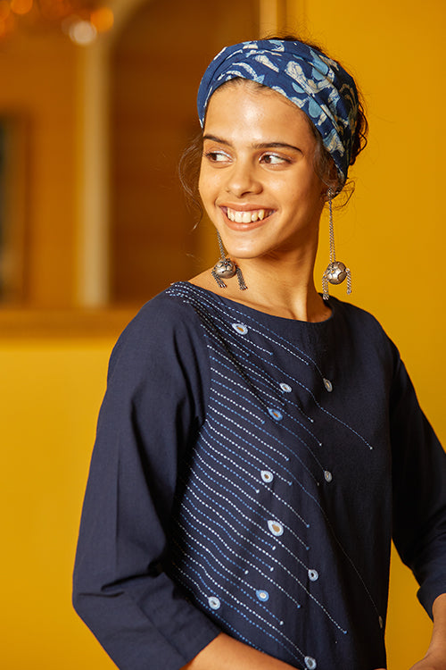 Baarish Embroidered Cotton Kurta Pant Set For Women Online