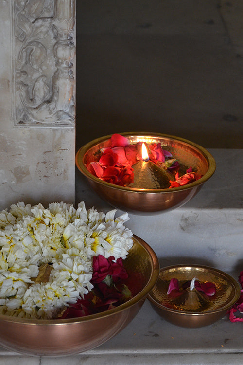 Anantaya Lift Top Lau Diya Br Oil Lamp L