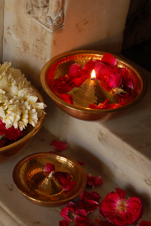 Anantaya Lift Top Lau Diya Br Oil Lamp M - Single PC