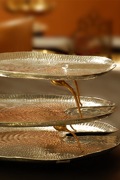 Anantaya Padma Tray Silver L