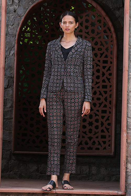 Okhai 'Vigour' Hand Block Ajrakh Pure Cotton Pants