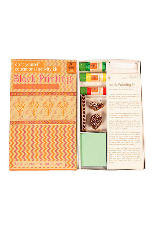 Potli DIY Toys Wooden Block Printing Kit - Classic Blocks