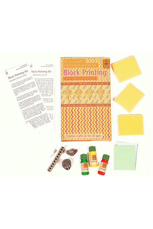 Potli DIY Toys Wooden Block Printing Kit - Classic Blocks