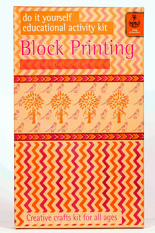 Potli DIY Toys Wooden Block Printing Kit - Classic Blocks