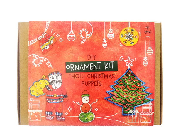POTLI DIY Ornament kit - Handmade Tholu Christmas Puppets - For 8 yrs - 80 yrs