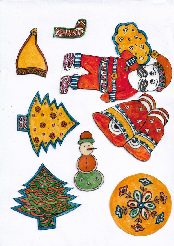 POTLI DIY Ornament kit - Handmade Tholu Christmas Puppets - For 8 yrs - 80 yrs