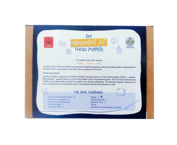 POTLI DIY Ornament kit - Handmade Tholu Traditional Puppets - For 8 yrs - 80 yrs