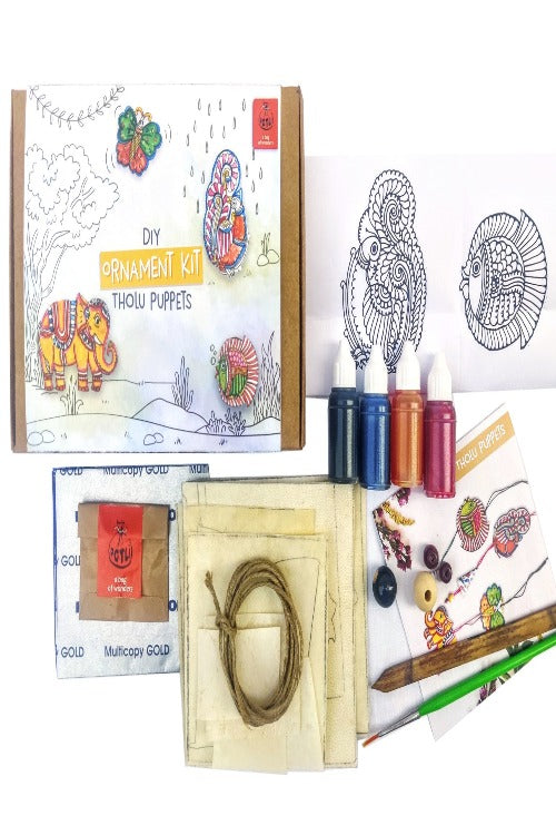 POTLI DIY Ornament kit - Handmade Tholu Traditional Puppets - For 8 yrs - 80 yrs