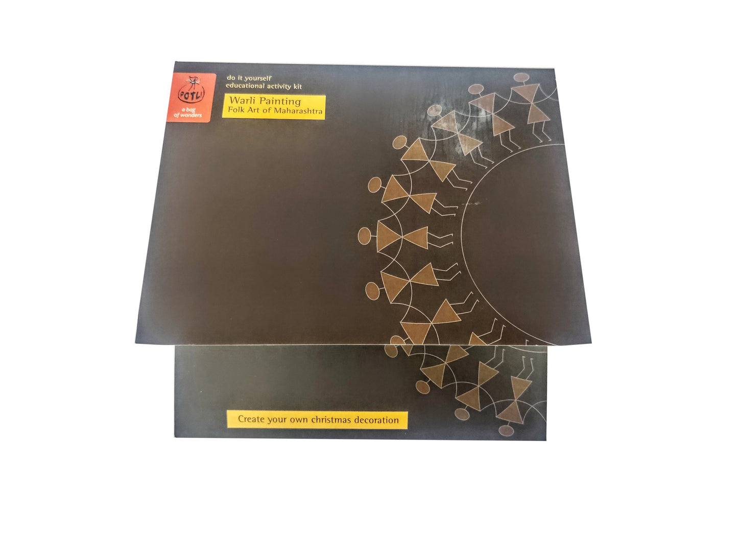 POTLI DIY Educational Craft kit - Christmas Decorations using Warli Art - Family Star- for age 6 years +