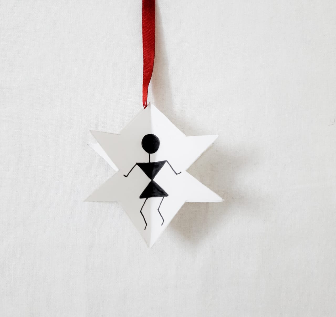 POTLI DIY Educational Craft kit - Christmas Decorations using Warli Art - Family Star- for age 6 years +