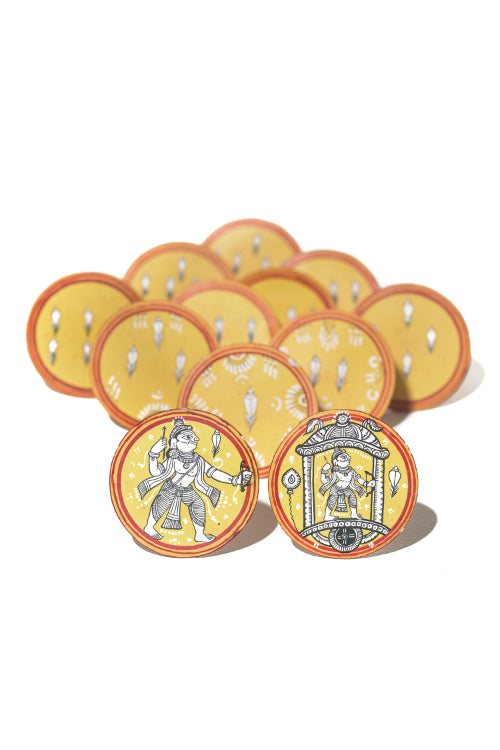 POTLI Handmade Ganjifa Playing Cards ( Dashavatar set of 120 cards)