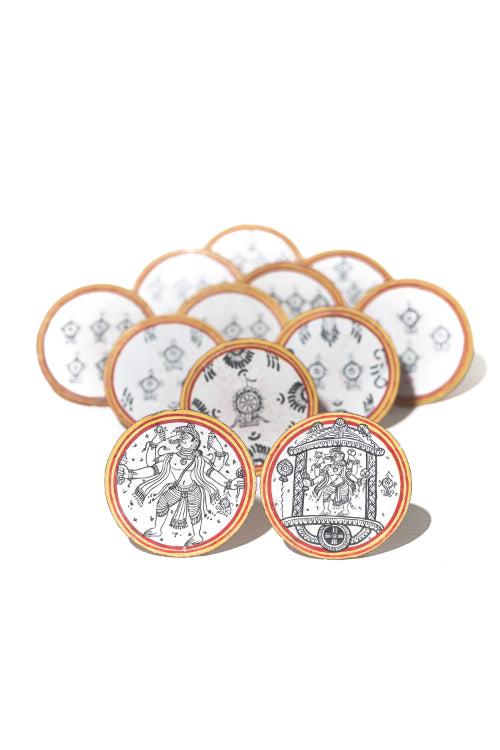 POTLI Handmade Ganjifa Playing Cards ( Dashavatar set of 120 cards)