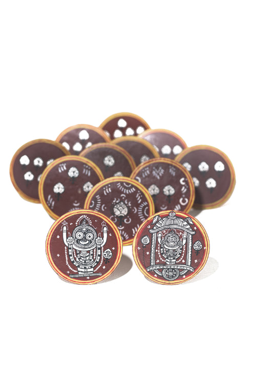 POTLI Handmade Ganjifa Playing Cards ( Dashavatar set of 120 cards)