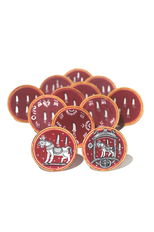 POTLI Handmade Ganjifa Cards Online Dashavatar Set Of 120 Ganjifa Game Cards