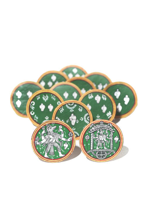 POTLI Handmade Ganjifa Playing Cards ( Dashavatar set of 120 cards)